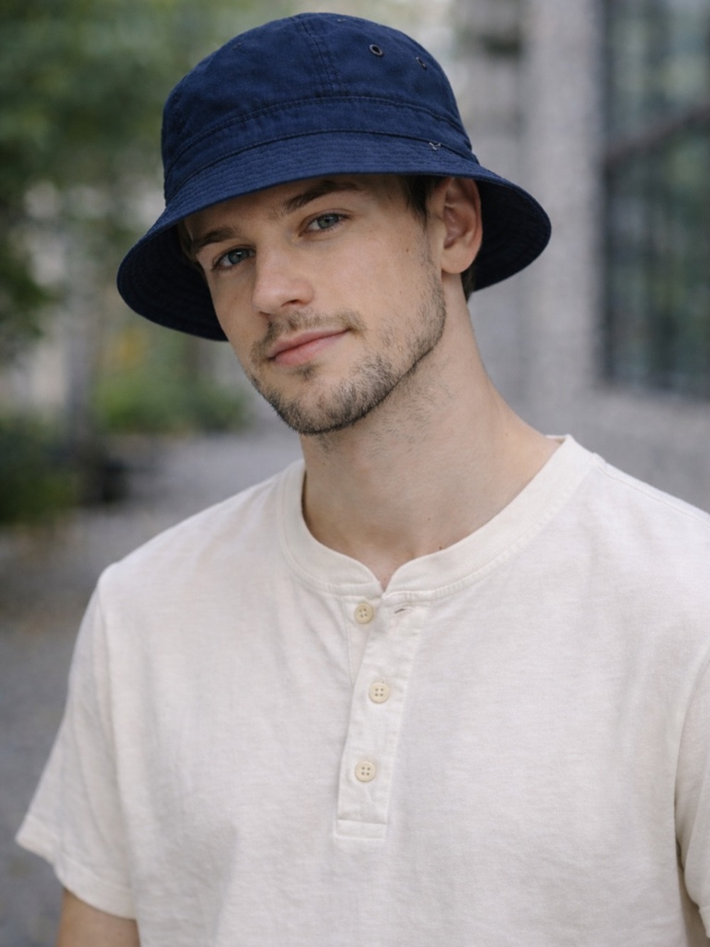 DECHO Hunter bucket Hat Ventile Japanese Brand Blue